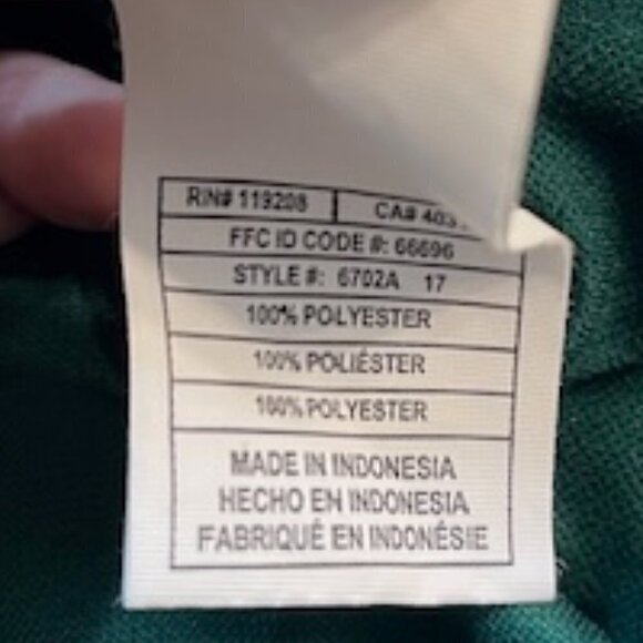 Men's Adidas Green, White Long-Sleeve Quarter-Zip Shirt, Size Small - Picture 8 of 8